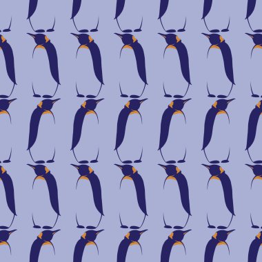 Penguenler ile vektör seamless modeli