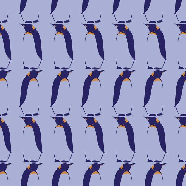 Modèle vectoriel sans couture avec des pingouins — Image vectorielle