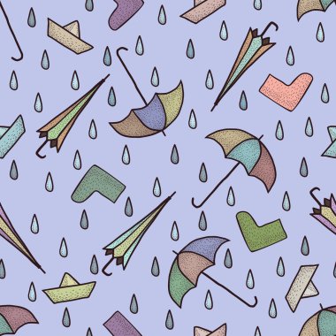 El çizimi sonbahar arkaplanı