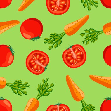 Sebzeler dikişsiz desen 