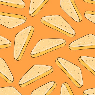 Tost desenli dikişsiz arka plan