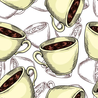 Kahve desenli sorunsuz arka plan