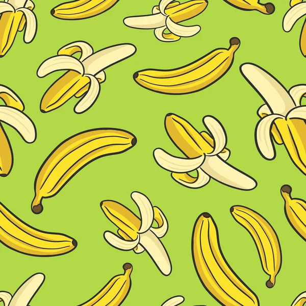 Безшовний фон з візерунком жовтих бананів — стоковий вектор