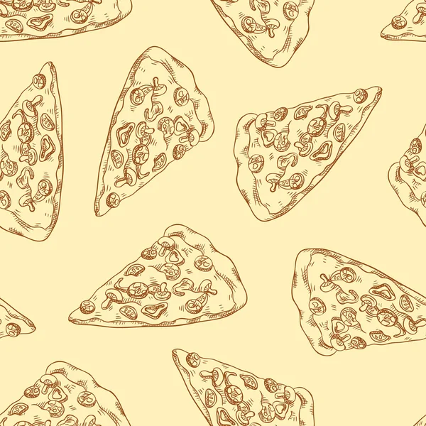 Diseño de pizza caliente — Vector de stock