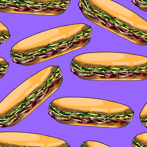 Friss szendvicsekkel tervezése — Stock Vector