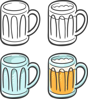 Gözlük köpüklü bira ile