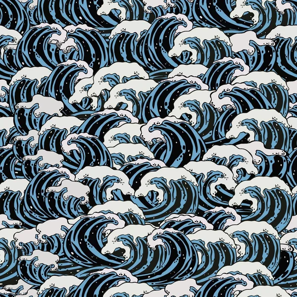 Blue sea waves — Stock Vector