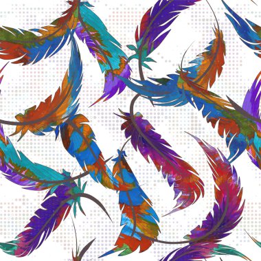 Arka plan arka tüyleri ile.