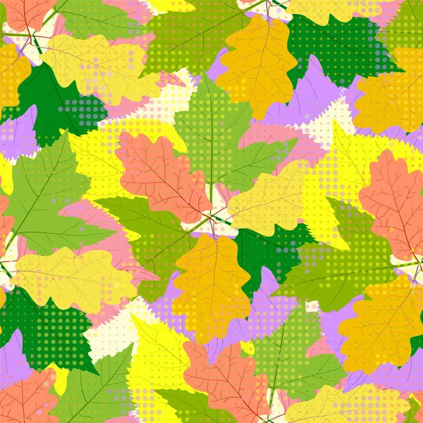 Fondo con hojas de otoño. — Archivo Imágenes Vectoriales