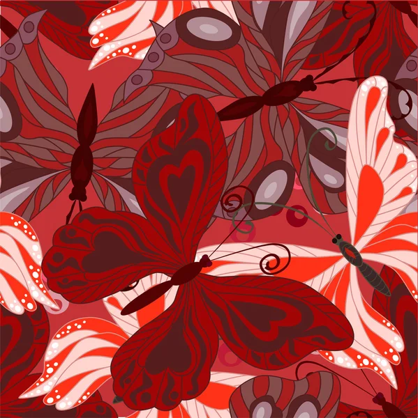 Beaux papillons colorés . — Image vectorielle