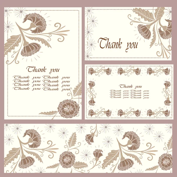 Thank  you  card — Stock Vector