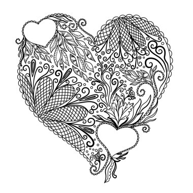 Beautyful doodle kalp.