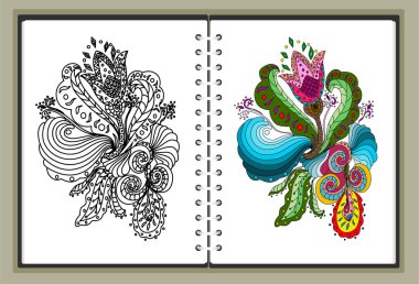 elle çizilmiş doodle