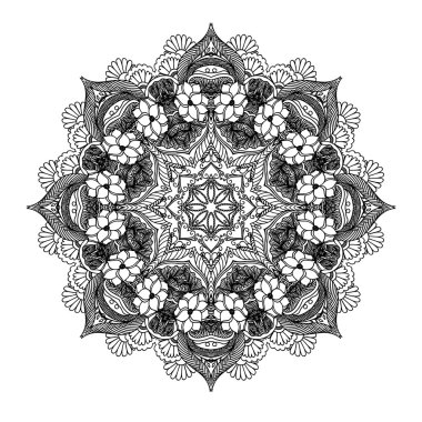 Soyut kaligrafi öğesi