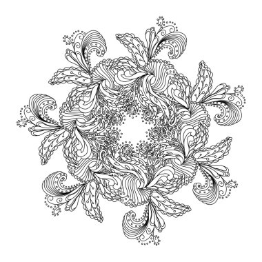 Soyut kaligrafi öğesi