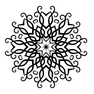 Soyut kaligrafi öğesi