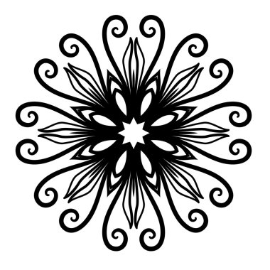 Soyut kaligrafi öğesi