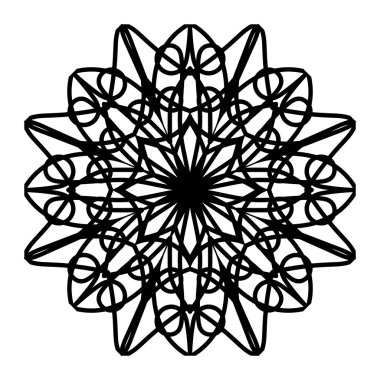 Soyut kaligrafi öğesi