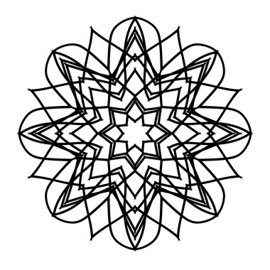 Soyut kaligrafi öğesi