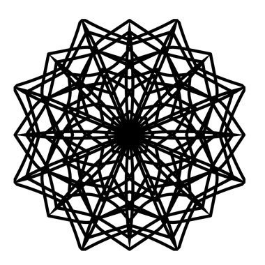 Soyut kaligrafi öğesi