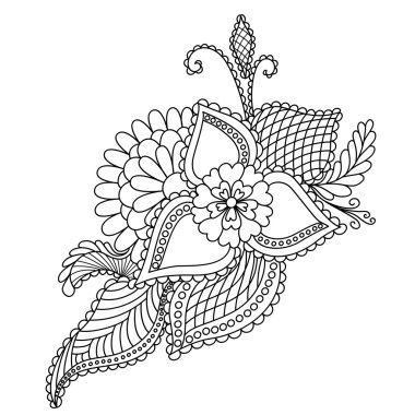  Etnik tasarım. elle çizilmiş