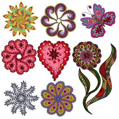 renkli öğeleri soyut