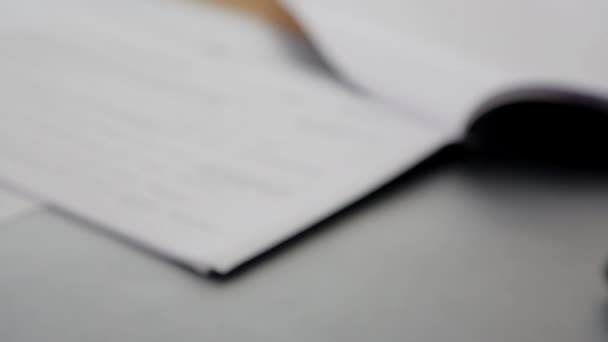 Close-up of a stopwatch in his hand — Stock Video