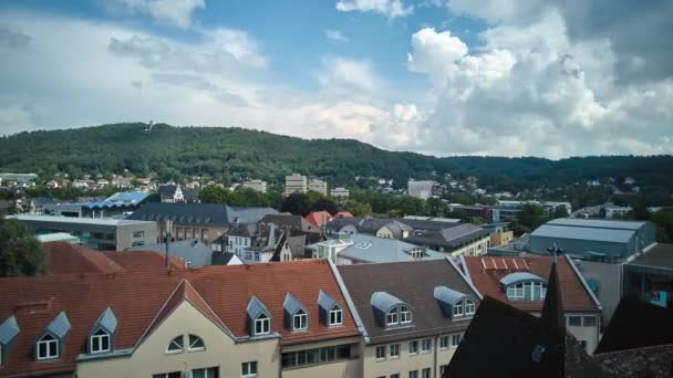 Caducidad Marburgo Alemania Vista Desde Oberstadt Ascensor — Vídeo de stock