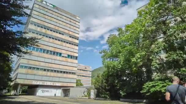 Time Lapse Humanities Faculty Building Marburg Alemania — Vídeos de Stock