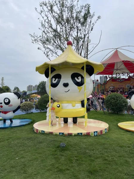 Parque em Chengdu, China. tiro em 11 Sep, 2021 — Fotografia de Stock