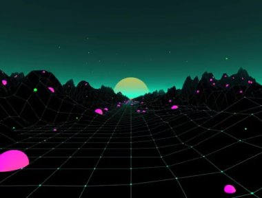 neon siber uzay elementi 3d grafik