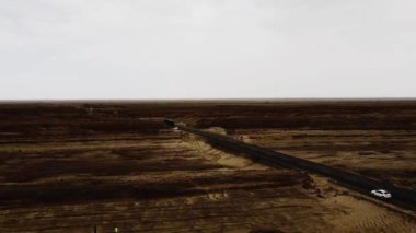 Qinghai Eyaleti, Çin 'deki Qinghai Desser' ın hava görüntüsü.