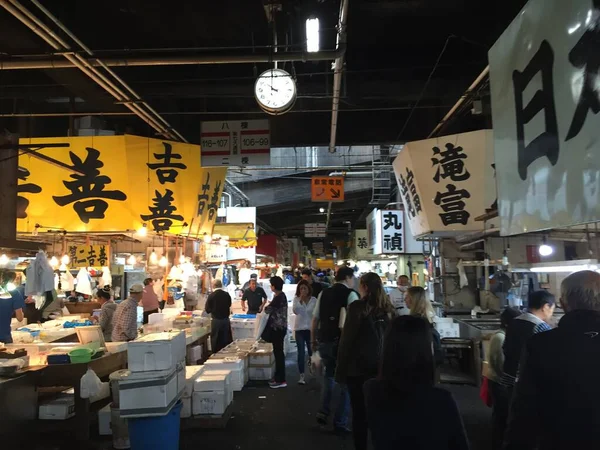 Mercado de peixe tsukiji — Fotografia de Stock