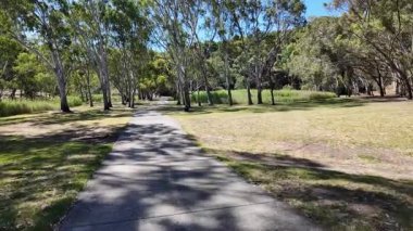 Avustralya 'nın doğal ortamında yürüyüş.