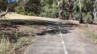 Avustralya 'nın doğal ortamında yürüyüş.