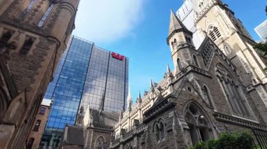 Melbourne şehir merkezinde sokak sahnesi, Avustralya