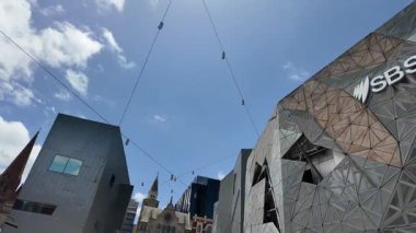 Melbourne şehir merkezinde sokak sahnesi, Avustralya