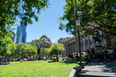 Okuma Odası Devlet Kütüphanesi Victoria Melbourne Avustralya