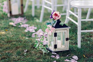 Düğün fener mum ile