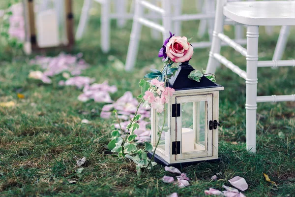 Düğün fener mum ile