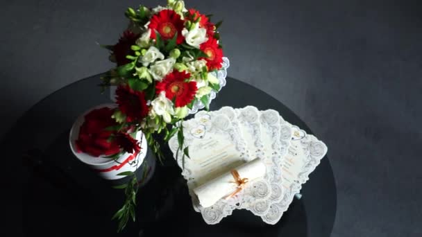Kytice nevěsty na stůl