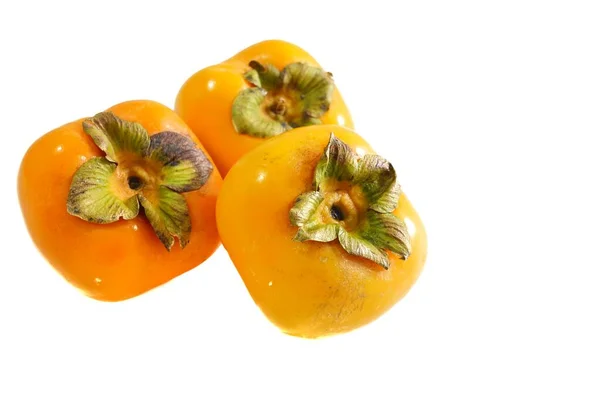 新鲜成熟的柿子或中国枣李子 — 图库照片