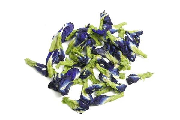 Photo Dried Butterfly Pea Flowers Used Tea — Stock Photo, Image