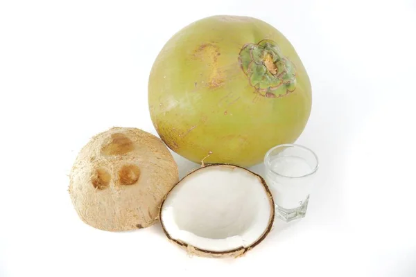 Fotografie Kokosových Ořechů Používaných Výrobě Kokosového Oleje Kokosového Mléka Atd — Stock fotografie