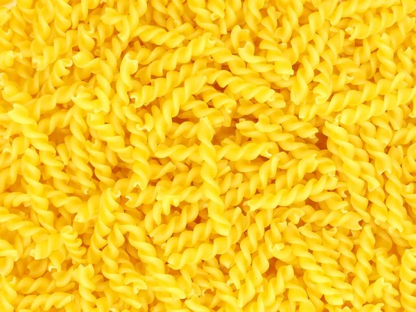 Fusilli Pasta Auf Weißem Hintergrund — Stockfoto