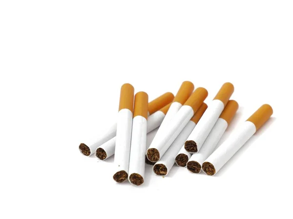 Zamknij Papierosy Liść Tytoniu Który Jest Papierosach — Zdjęcie stockowe