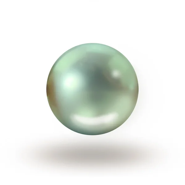 Perla izolată pe alb — Fotografie, imagine de stoc