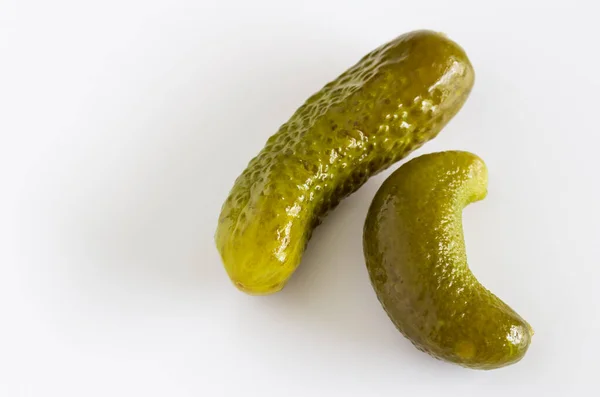 Pickles Witte Achtergrond Met Ruimte Voor Tekst — Stockfoto