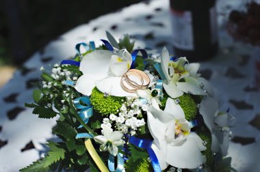 Şık gelinler buket. Düğün çiçek.