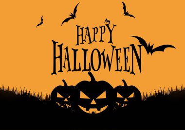 Mutlu Cadılar Bayramı arka plan balkabağı ile